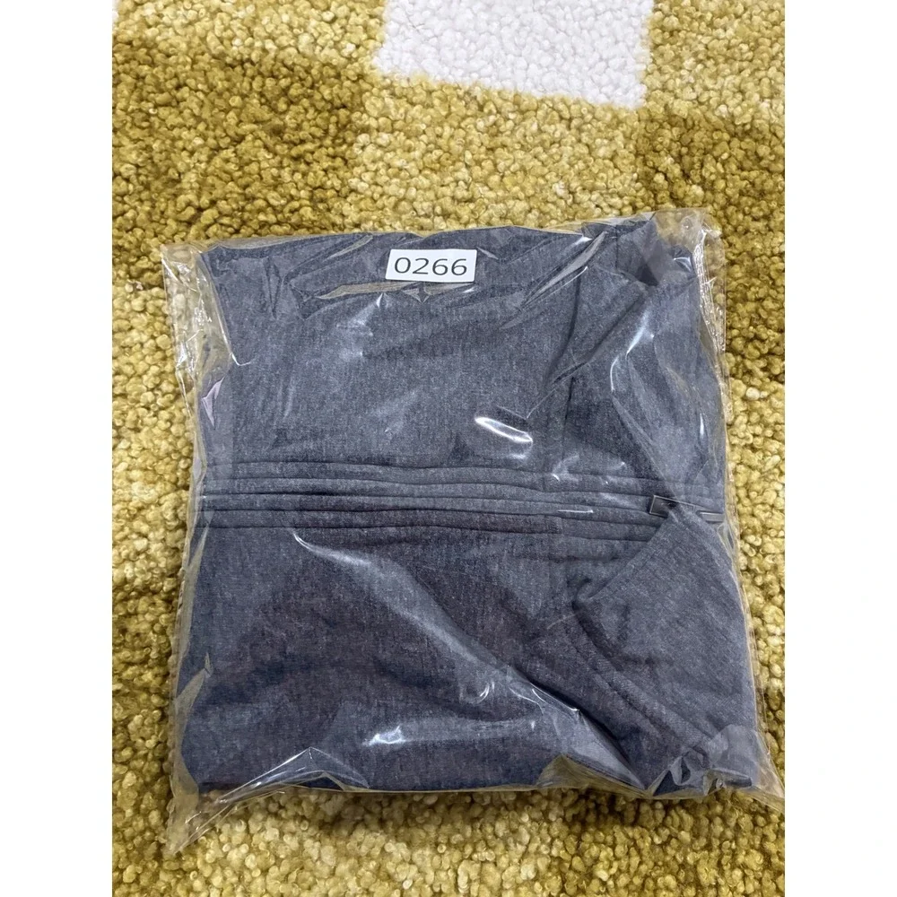 UGG Mens Charcoal‎ Grey Fleece Lined Quarter Zip Pullover Sweater Size M